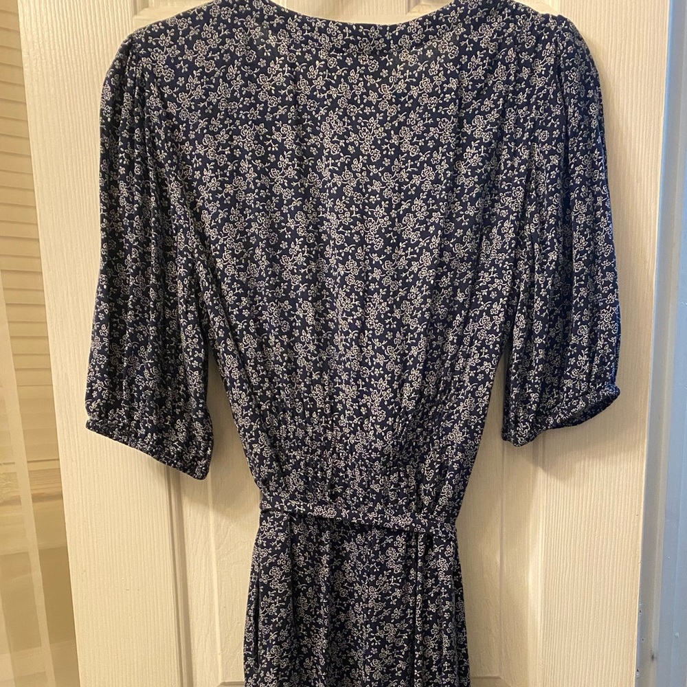 Navy Floral Jumpsuit - Picture 5 of 5